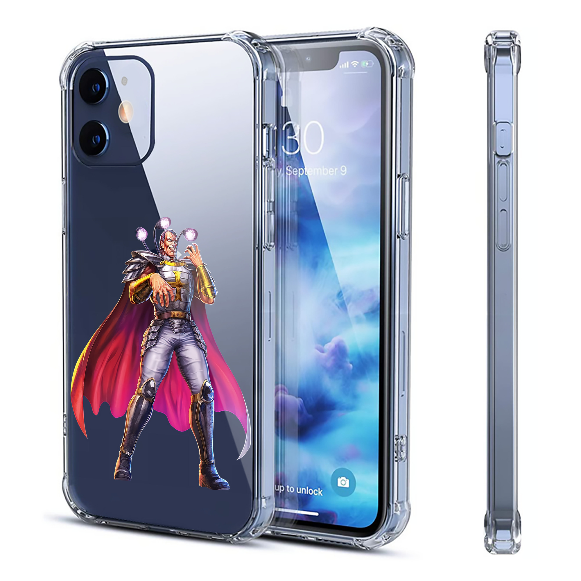 （画像用） 北斗の拳 Fist of the North Star 【iPhone 12シリーズ対応】透明スマホケース（クリアソフトケース）